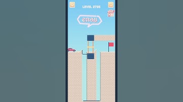 Draw bridge puzzle game level 2735 #drawing #game #Shorts