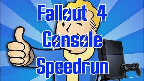 Fallout 4 Console Speedrun in 1:35:46