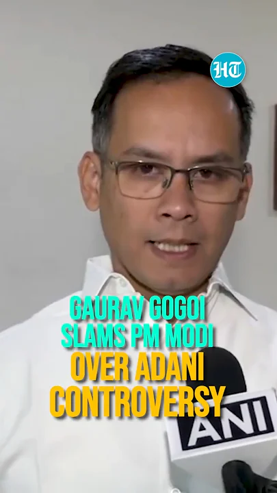 'Hiding Something...': #GauravGogoi Slams #PMModi Over Silence On #Adani Controversy | #shorts