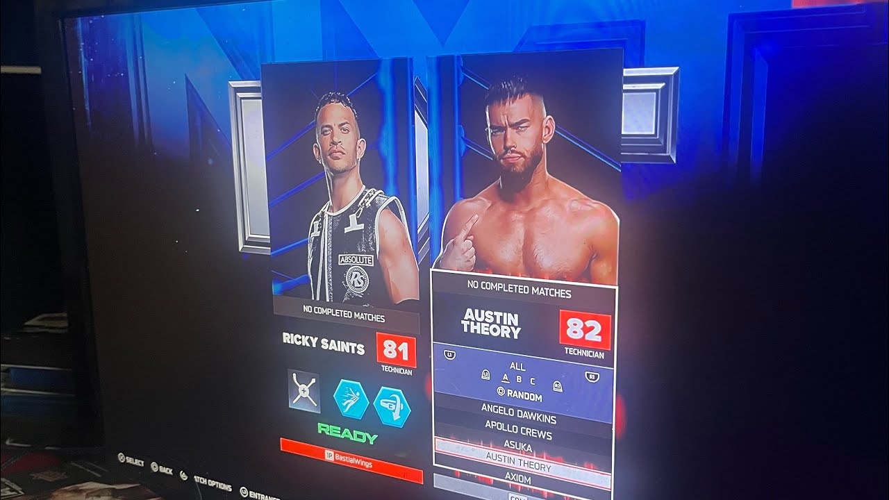 Ricky saints vs Austin theory wwe 2k26