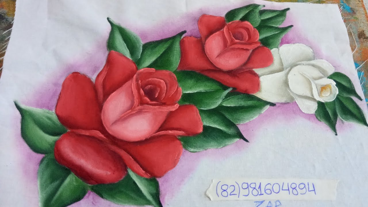 Aprenda pintar ROSAS! vocês INICIANTES!