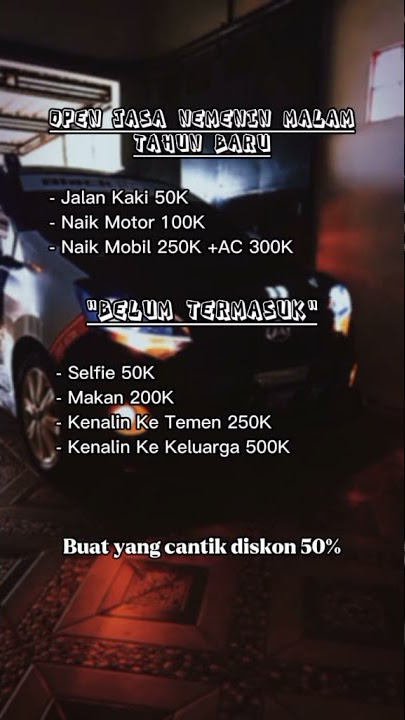 OPEN JASA NEMENIN MALAM TAHUN BARU 2022 BUAT YG CANTIK DISKON50%