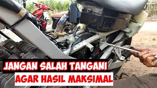 TUTORIAL- Cara Mudah Atasi SATRIA 2Tak Susah hidup saat mesin dingin