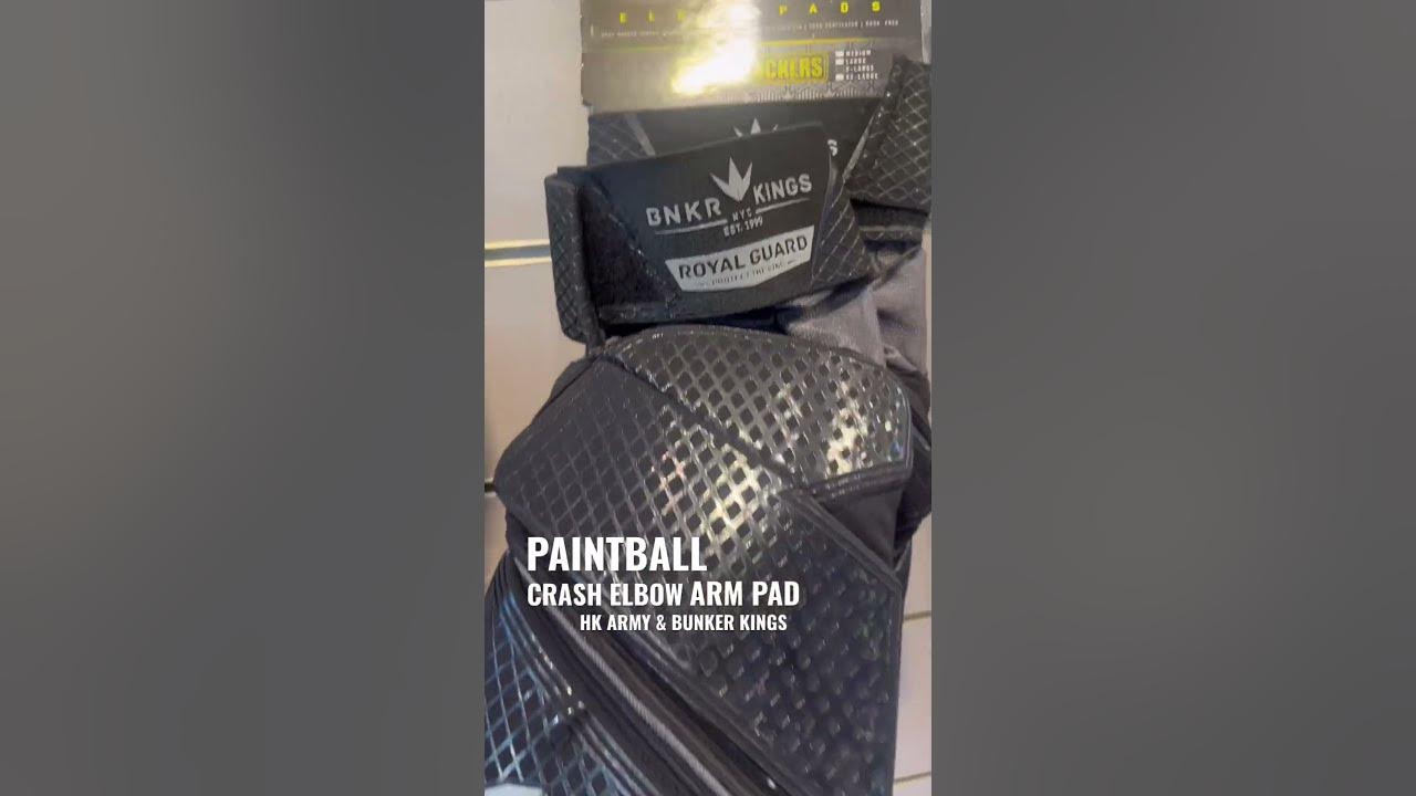 Paintball Crash Elbow Arm Pad HK ARMY & BUNKER KINGS YouTube