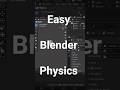 Instant Realistic Cloth in Blender (EASY!) 🤯 #shorts #blender3d #3danimation #blender #3dmodeling