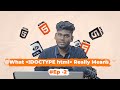 !DOCTYPE html — What It Really Does in HTML5 | HTML Series Ep 2 #tutorial #html #viral #html5 #tamil