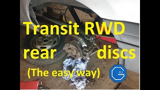 Fitting new rear discs to a RWD 2010 Ford Transit...#transit #gfix #discs