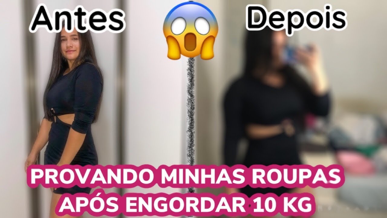 PROVANDO MINHAS ROUPAS APÓS ENGORDAR 10 KG. 😱
