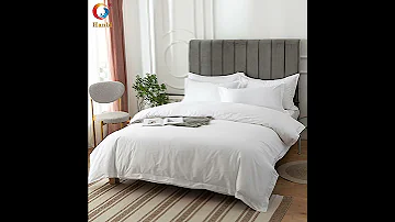 Star Hotel Bedding Set Of White Cotton For Factory Wholesale Hanbi 