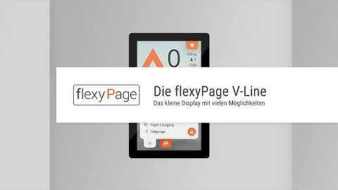 Die flexyPage V-Line mit vielen Funktionen