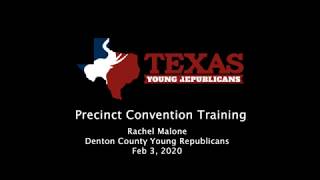 Precinct Convention Training for Texas Young Republicans