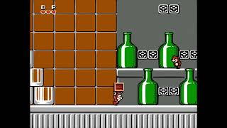 Zone B (The Diner) | Chip 'n Dale: Rescue Rangers | Walkthrough, No Commentary, 4K, NES