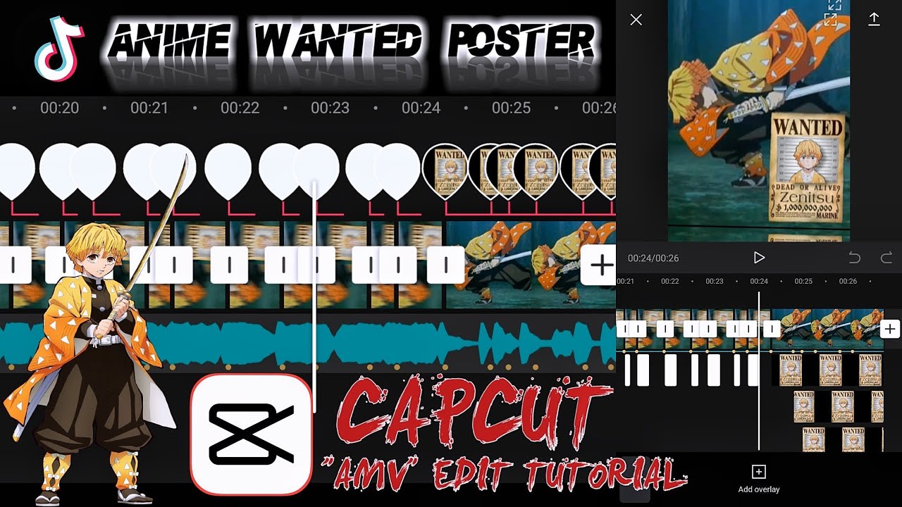 TIKTOK TRENDING CAPCUT ANIME WANTED POSTER EDIT AMV TUTORIAL - YouTube