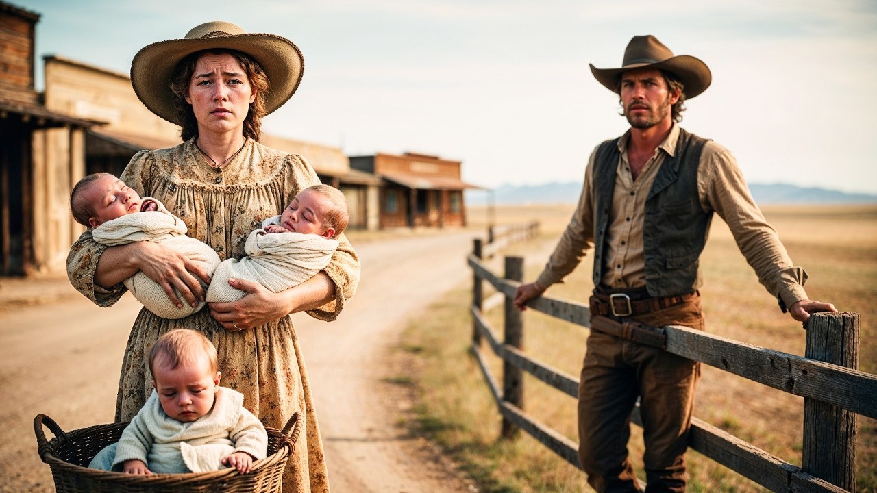 Mail-Order Bride With Triplets Is Shunned—Until A Rich Rancher With A Secret Past Takes Them In.