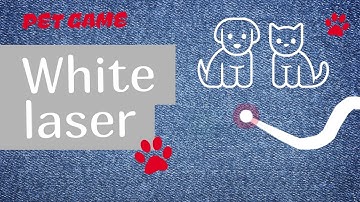 CAT GAMES - 🐾 WHITE LASER STRING. Video for Cats and Dogs