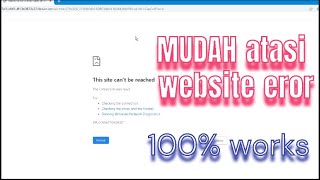 Cara MUDAH atasi website eror. This site can't be reached screenshot 2