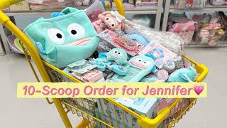 10-Scoop Order for Jennifer💗#sanrio #luckyscoop #hangyodon #kawaii #packingorders #mymelody 