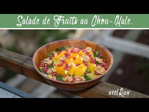 salade-de-fruits-au-chou-kale│recette-vegan-hiver