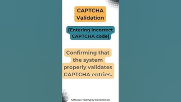 CAPTCHA Validation | Test Data #softwaretesting #testing
