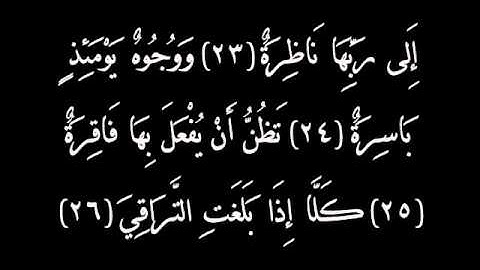 سورة القيامة القارئ ماجد الزامل.