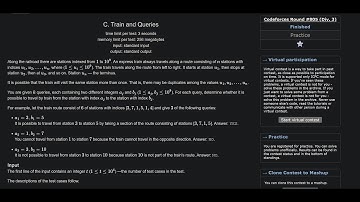 codeforces round 805 div3 problem-C[Train and Queries]