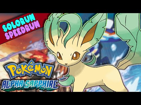 How FAST can Leafeon beat Pokemon Alpha Sapphire?? #solorun