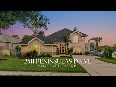 2511 Peninsulas Drive, Missouri City, TX home video tour
