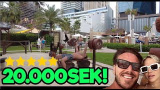 VI VÄNTAR TVILLINGAR BESÖKER EN AV DUBAIS DYRASTE BEACH CLUBS, TRÄNAR PÅ DJUNGELGYM! by REALCHRIPPA 50,501 views 5 days ago 10 minutes, 12 seconds