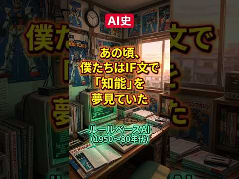 【解説】あの頃、僕たちはIF文で「知能」を夢見ていた【AI史】 #ai #解説 #shorts