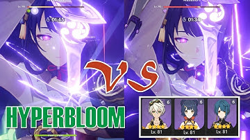 HYPERBLOOM VS RAIDEN NATIONAL TEAM | Raiden Shogun Genshin Impact Comparison Video