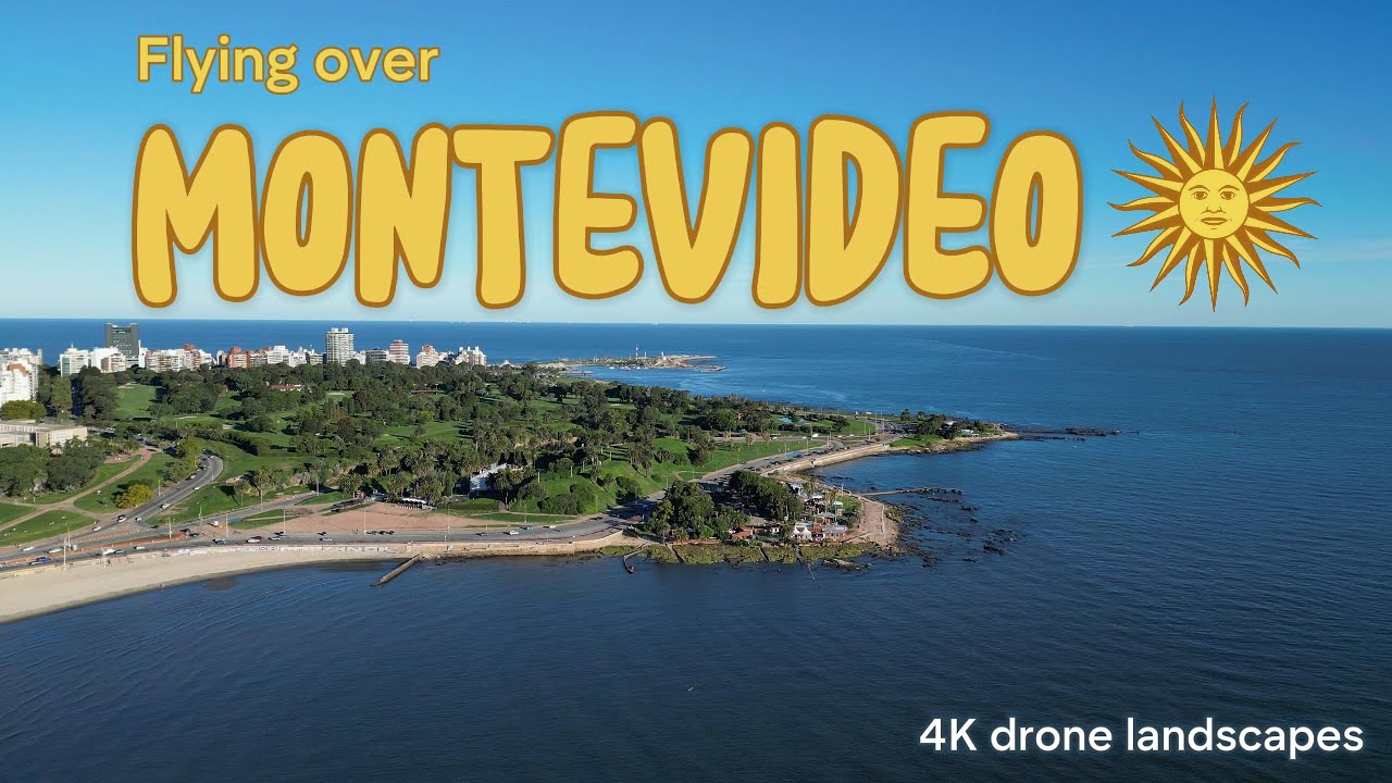 Flying over Montevideo, Uruguay: 4K landscapes from drone