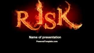 Information Word Risk In Fire PowerPoint Template by PoweredTemplate.com News