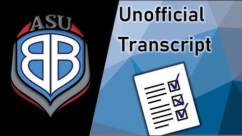Finding Your Unofficial Transcript