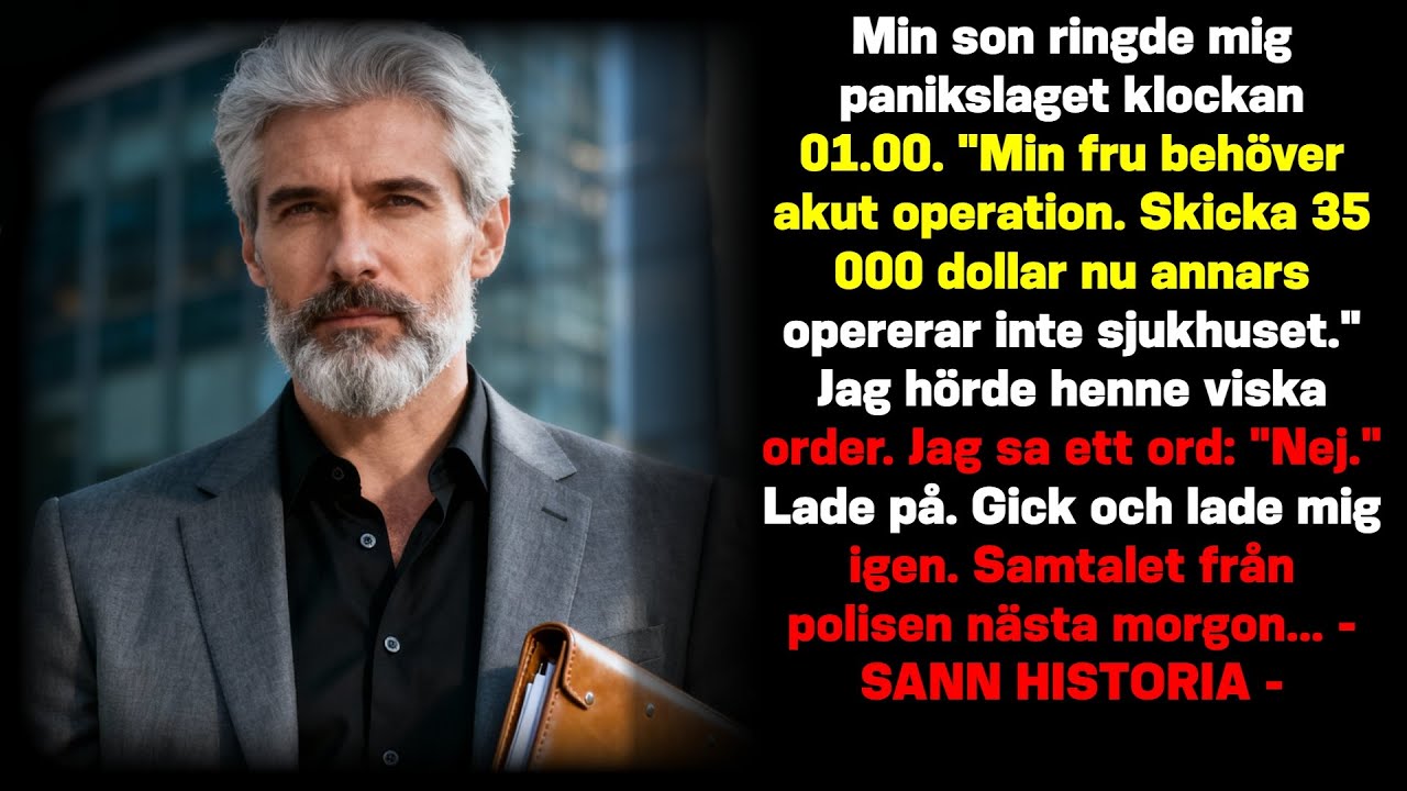 Sonen ringde 01:00, krävde $35K för frun, men ett samtal från polisen avslöjade…