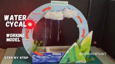 Water cycle working model #science #schoolproject #watercycle 2025 #जलचक्र Nakul Sahu Art