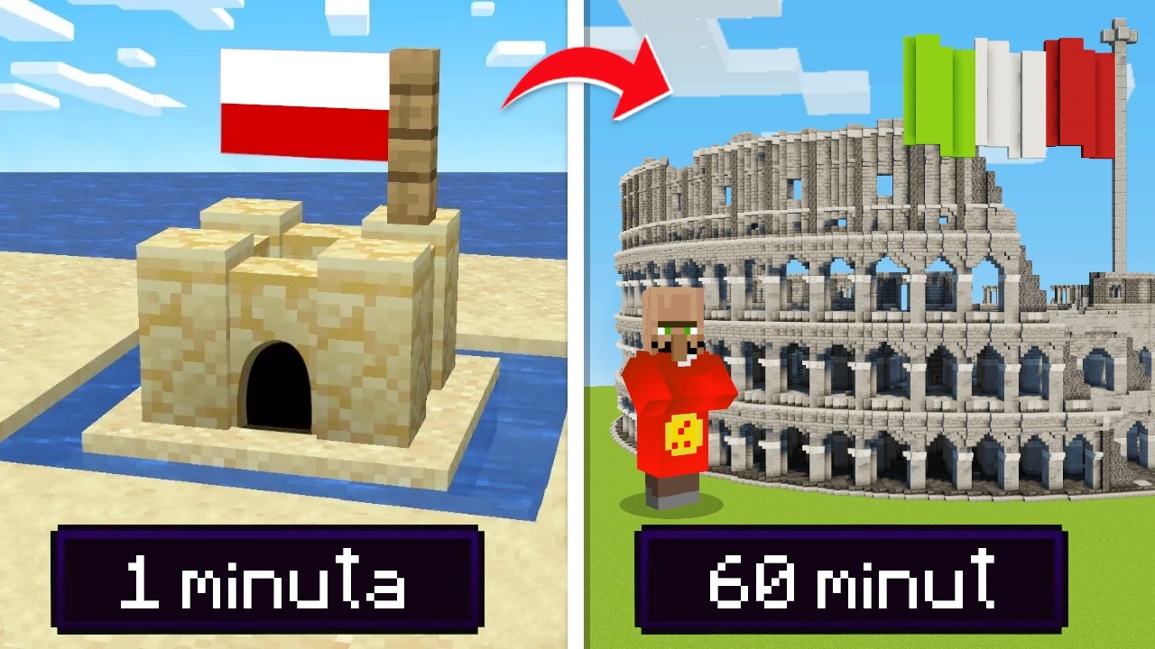 Poprosiłem 10 LOSOWYCH OSÓB aby zbudowali WAKACJE w MINECRAFT!