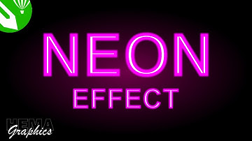 Coreldraw Tutorial - Neon Effect in coreldraw