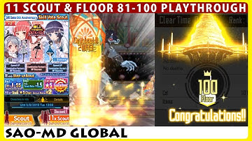Sparkly Castle Floor 81-100 & 5th Anniversary 11 Scout (SAOMD Memory Defrag)
