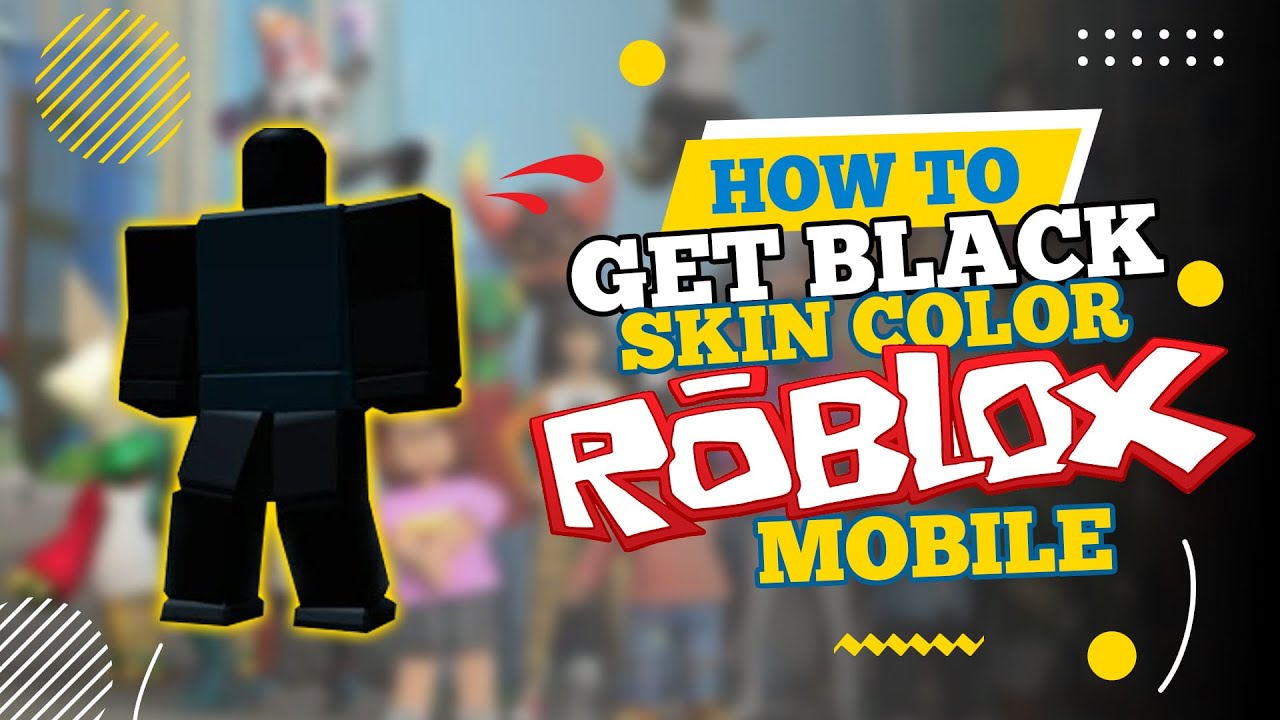 This is how you get the black skin in Roblox😙