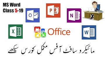 Microsoft Office Complete Course In Pashto Language | MS Word 5-19