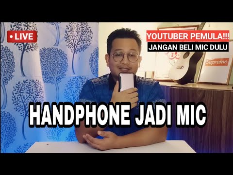 JADIKAN HANDPHONE SEBAGAI MICROPHONE #pecahrahsia #youtuberpemula #handphone #microphone