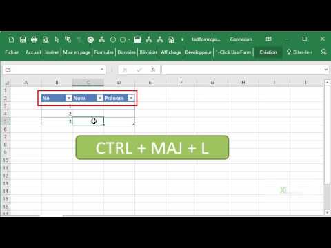 Vidéo: Qu'est-ce qu'une touche de raccourci pour Filtrer dans Excel ?