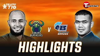 Highlights | Joburg Buffaloes VS Bulawayo Braves | Zim Afro T10 | T Sports image