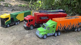 caminhão baú brinquedo, Peterbilt toy truck,
