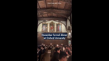 December formal dinner at Oxford University 🍽️🎄