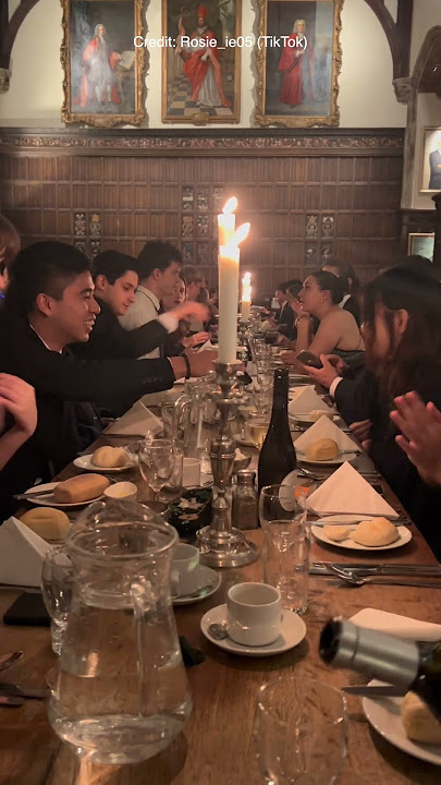 December formal dinner at Oxford University 🍽️🎄