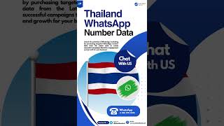 Thailand Whatsapp Number Database Latest Lead