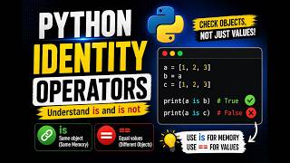 Python Identity Operator Python Beginners