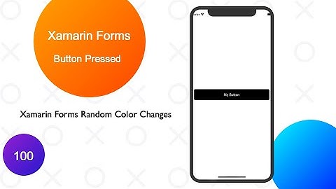 Xamarin Forms Random Color Changes on Button Clicked using C#