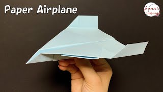 【簡単折り紙】よく飛ぶ 紙飛行機の折り方【Easy Origami】How To Make Paper Airplane that Fly Far 종이접기 비행기　折纸 纸飞机　かっこいい　おりがみ